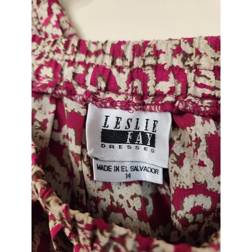 Leslie Fay Vintage Pink Pleated Accordion Skirt Size 14 - Picture 4 of 4